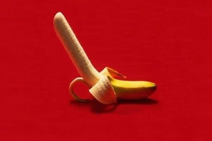 El plátano simboliza el agrandamiento del pene gracias al ejercicio.